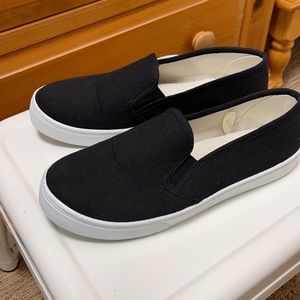 Black slip ons